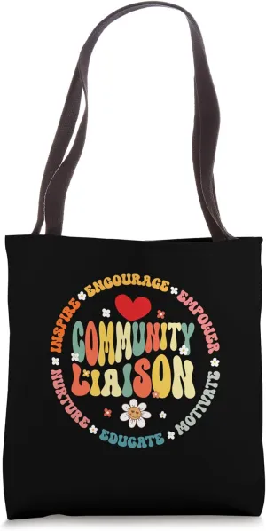 Groovy Community Liaison Occupation Work School Tote Bag