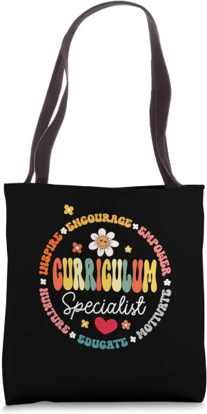 Groovy Curriculum Specialist Appreciation Back to School Tote Bag