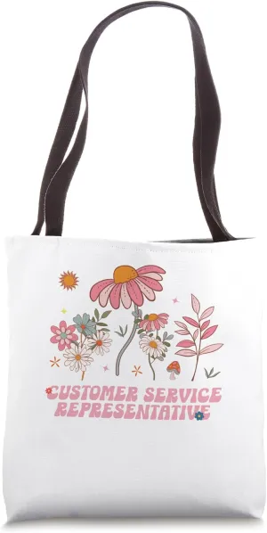 Groovy Customer Service Representative Wildflower Summer Tote Bag