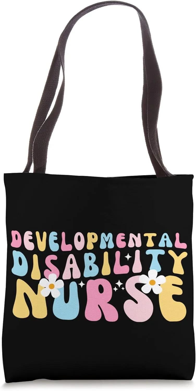 Groovy Developmental Disability Nurse For Nursing Students Tote Bag