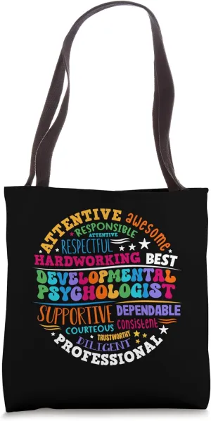 Groovy Developmental Psychologist Appreciation Tote Bag