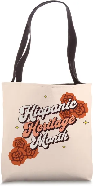 Groovy Hispanic Heritage Month Rose Tote Bag