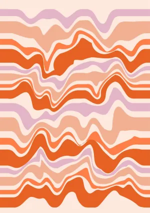 Groovy Horizons Canvas Wall Art