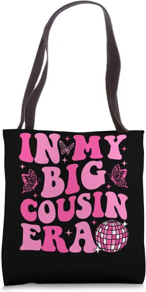 Groovy In My Big Cousin Era Tote Bag