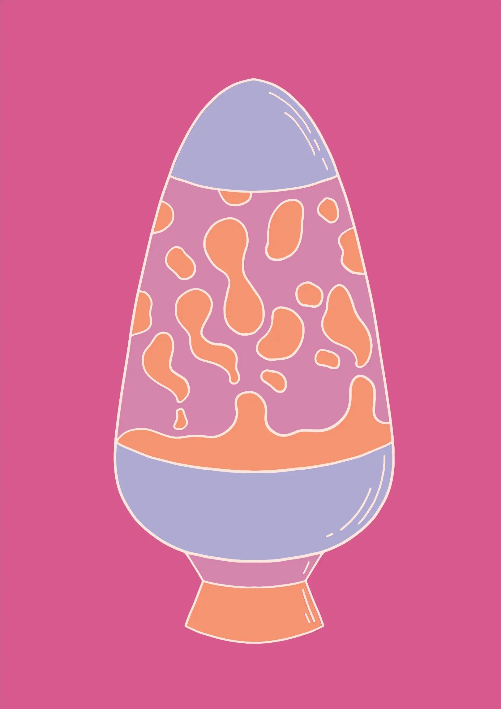 Groovy Lava Lamp Canvas Wall Art