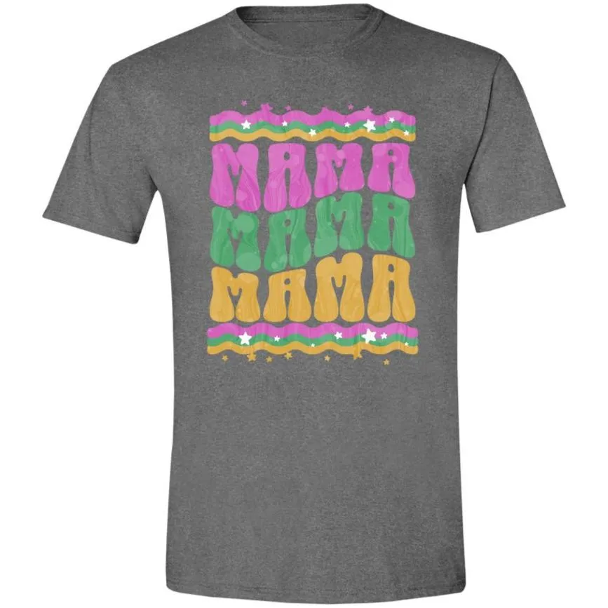 Groovy MAMA - Unisex Softstyle T-Shirt - Fun Retro Gildan Tee