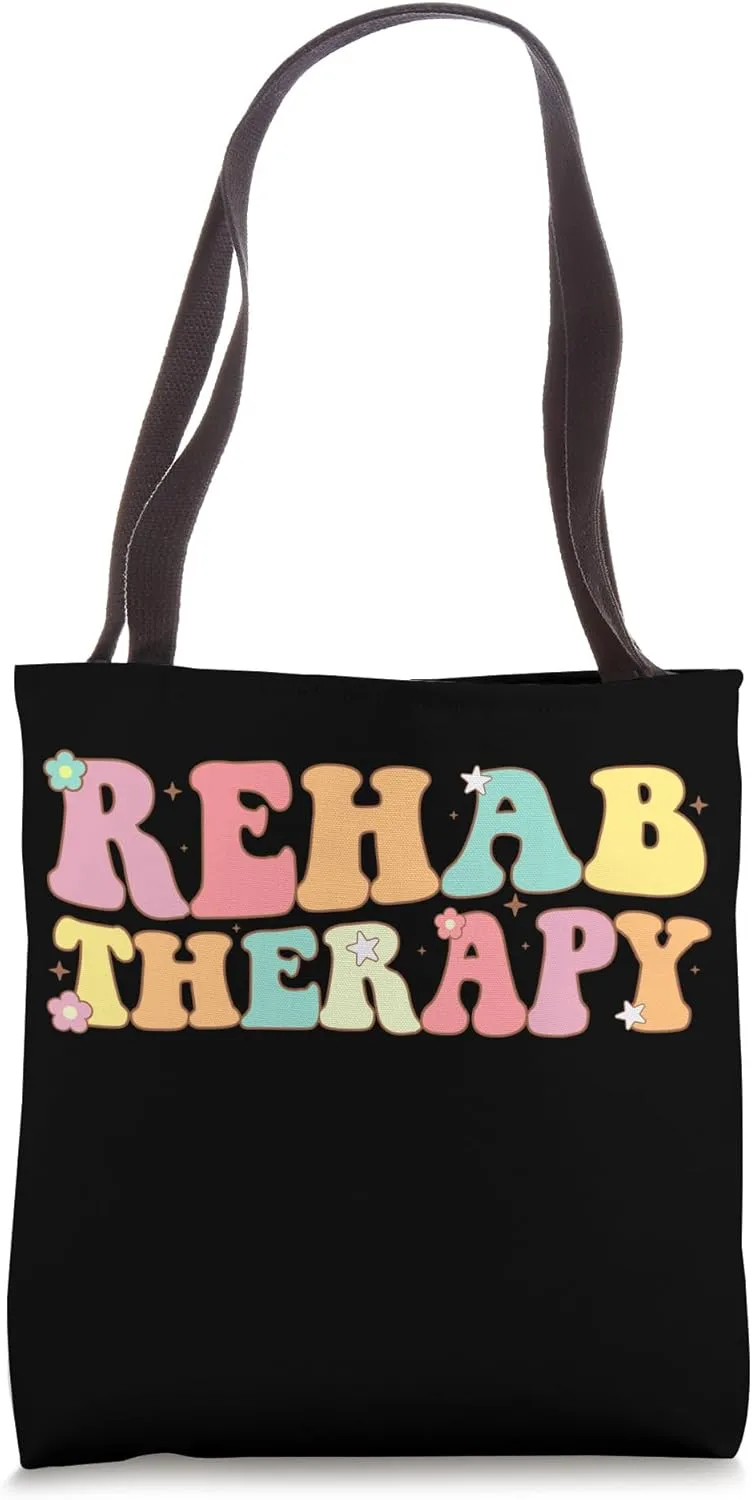 Groovy Rehab Therapy Rehabilitation Therapy Worker Staff Tote Bag