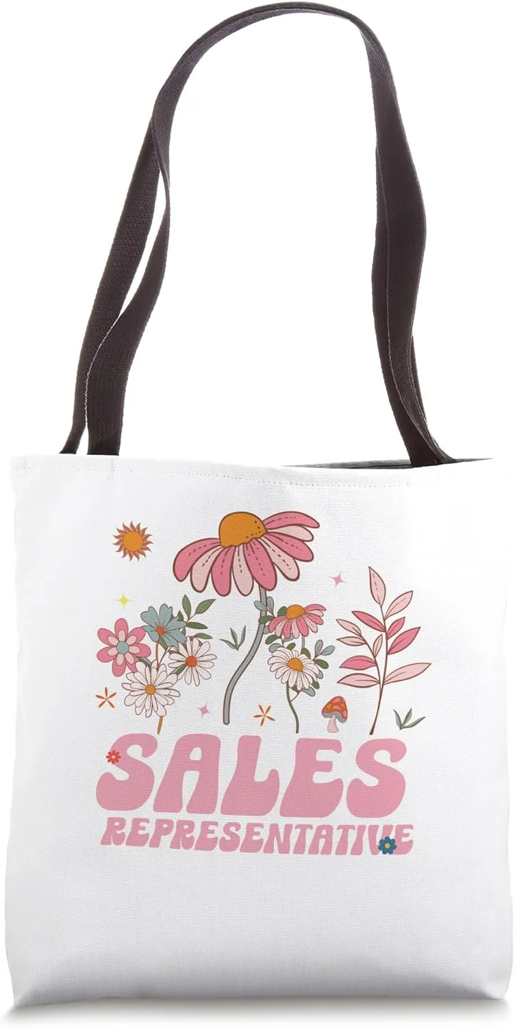 Groovy Sales Representative Wildflower Flowers Summer Tote Bag