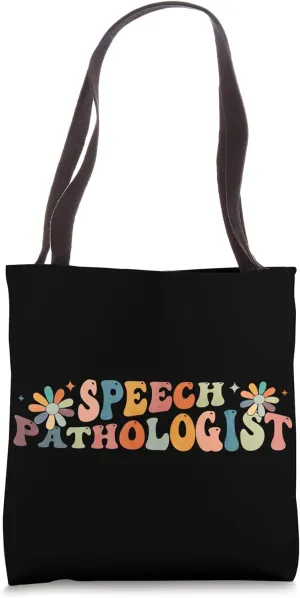 Groovy Speech Pathologist Pathology Language SLP Tote Bag