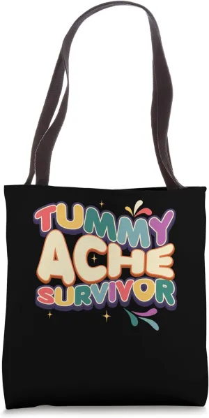 Groovy Tummy Ache Survivor Lactose Intolerance Intolerant Tote Bag