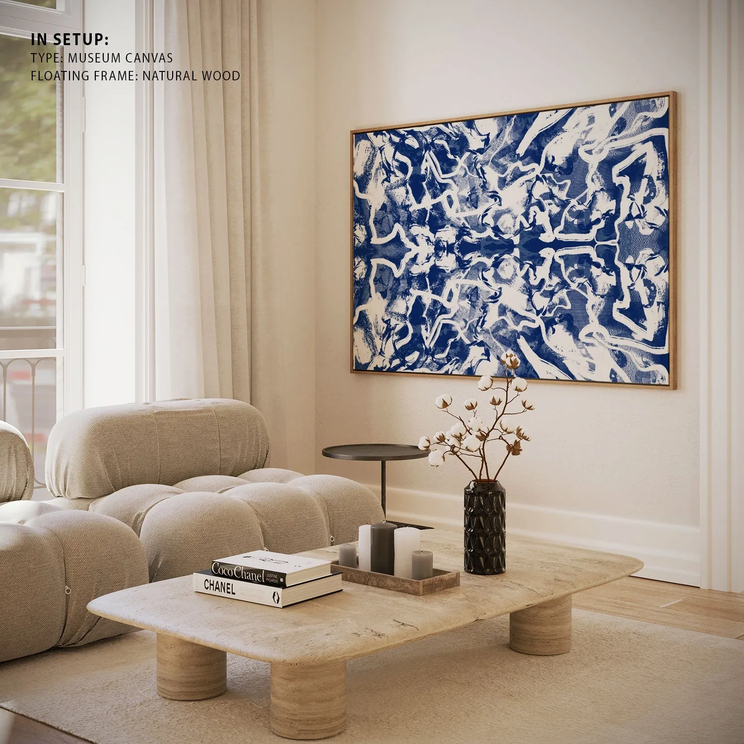 Groovy Ultramarine Abstract Abstract Painting