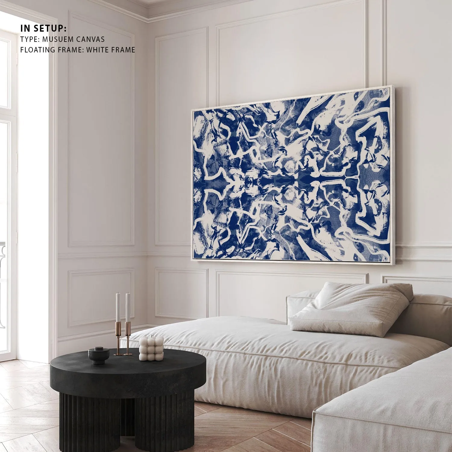 Groovy Ultramarine Abstract Abstract Painting