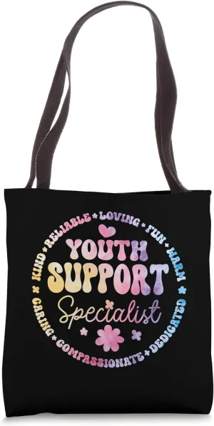 Groovy Worker Youth Support Specialist Counselor Tote Bag
