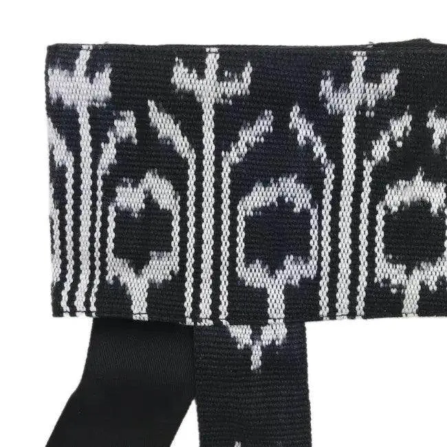Groovy Yoga Mat Sling with Black and White Patterned Accessories
