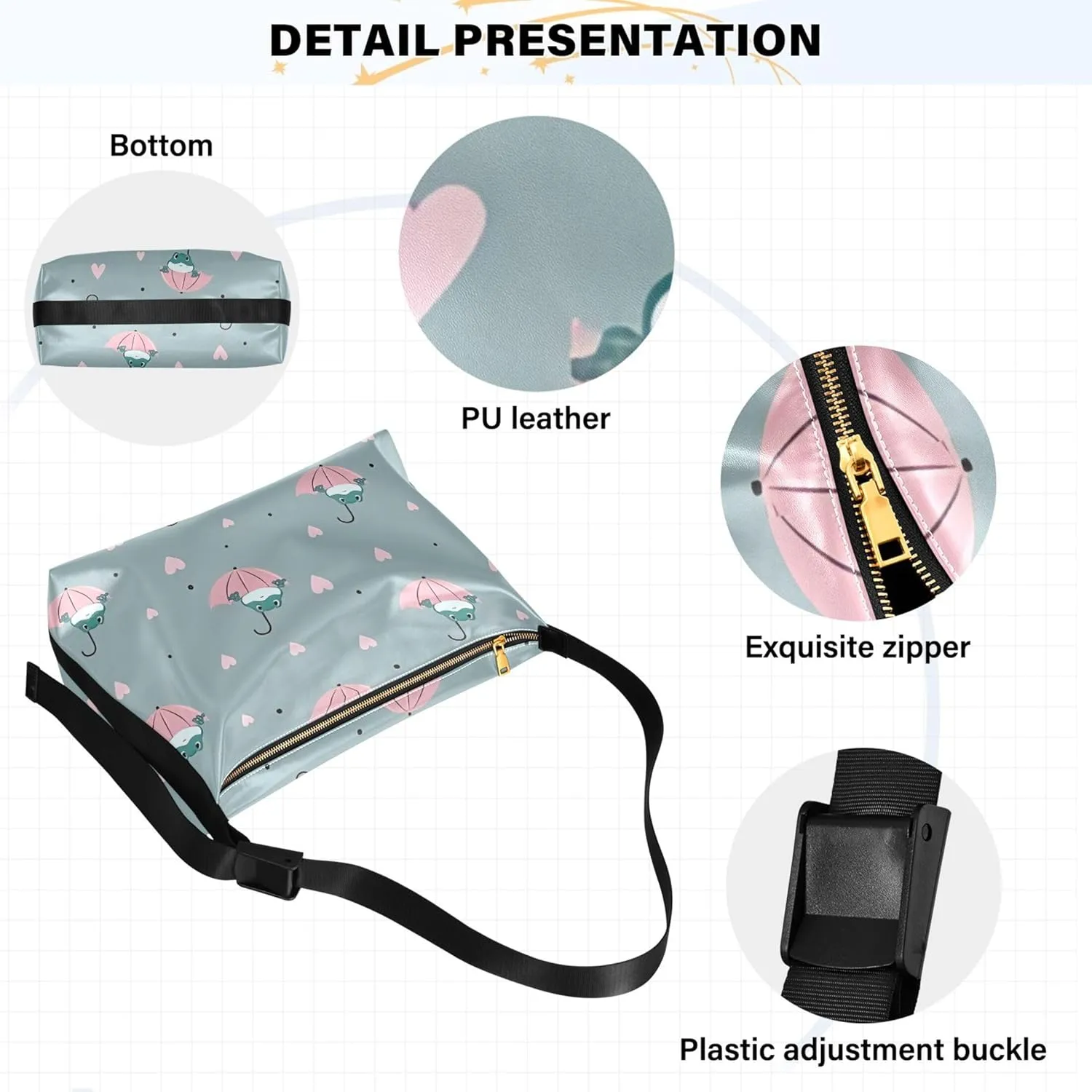 Grunge Dinosaur Dark Colorful PU Leather Women Bag Hobo Large Purse Crossbody Animal Print Women Handbags Purse
