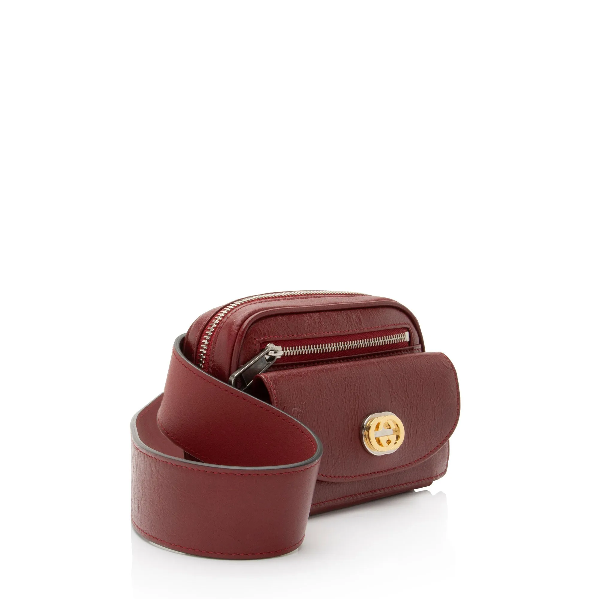 Gucci Cracked Calfskin Morpheus Belt Bag - 32 / 80 (SHF-3xcbi7)