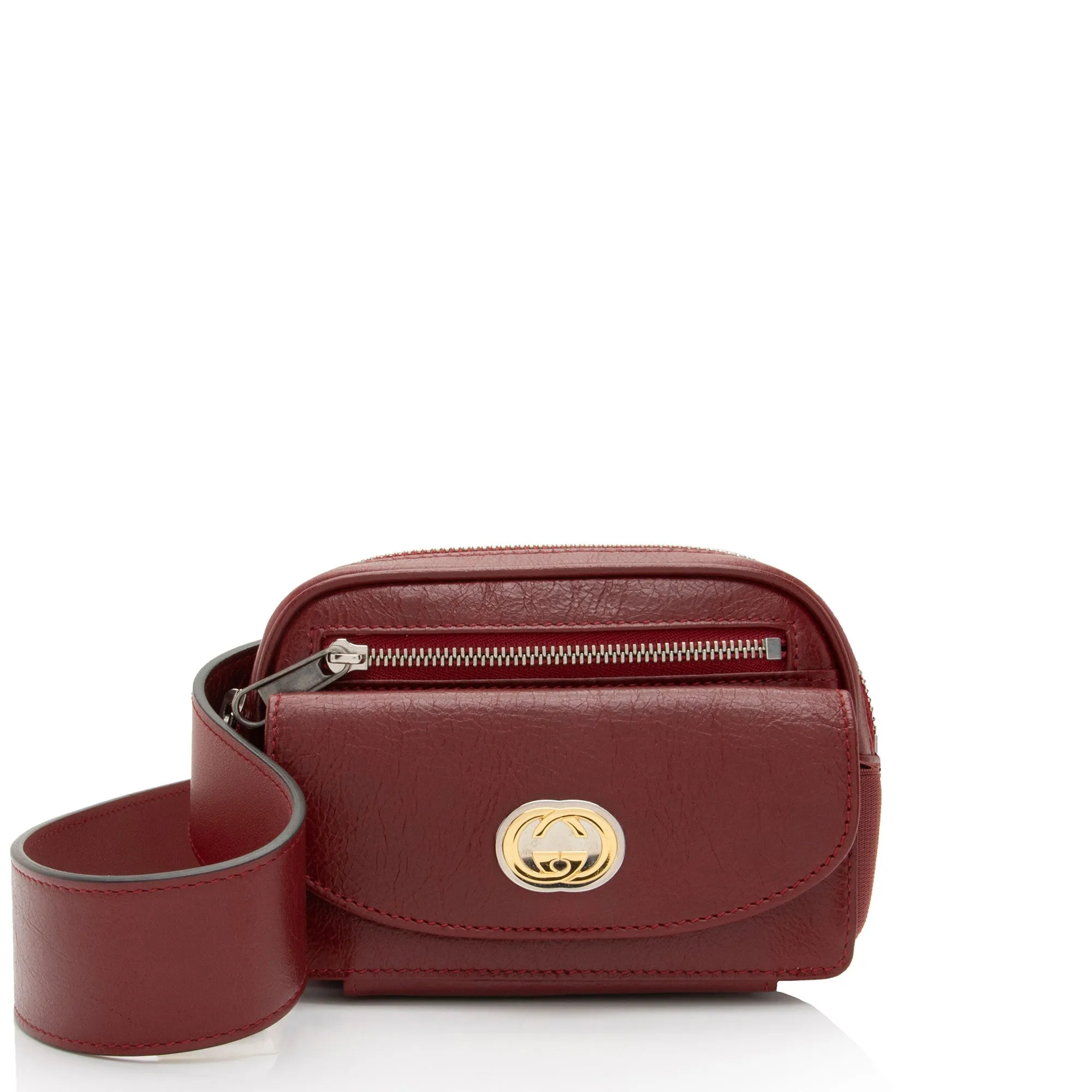 Gucci Cracked Calfskin Morpheus Belt Bag - 32 / 80 (SHF-3xcbi7)