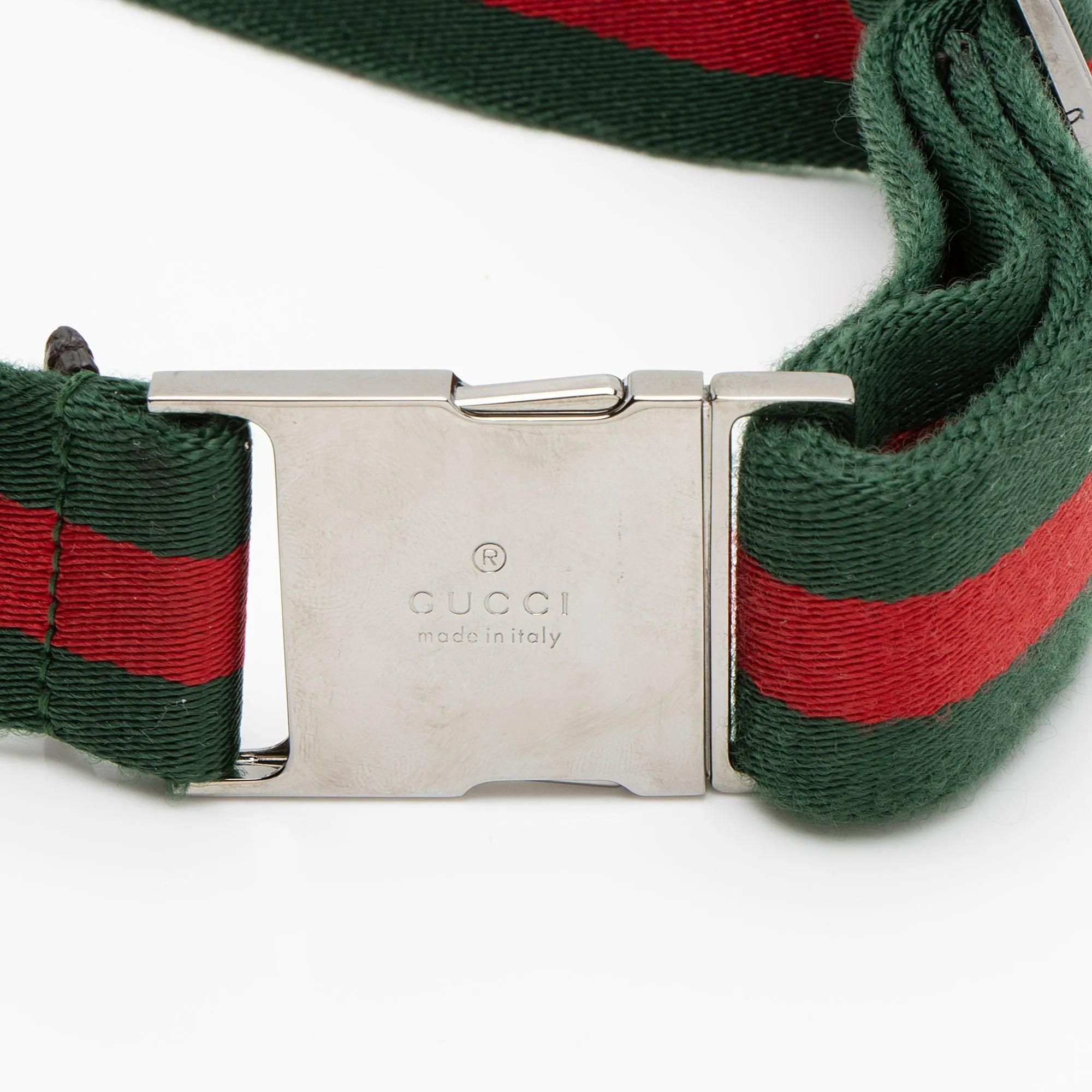 Gucci GG Canvas Double Pocket Belt Bag (SHF-AmXbhv)
