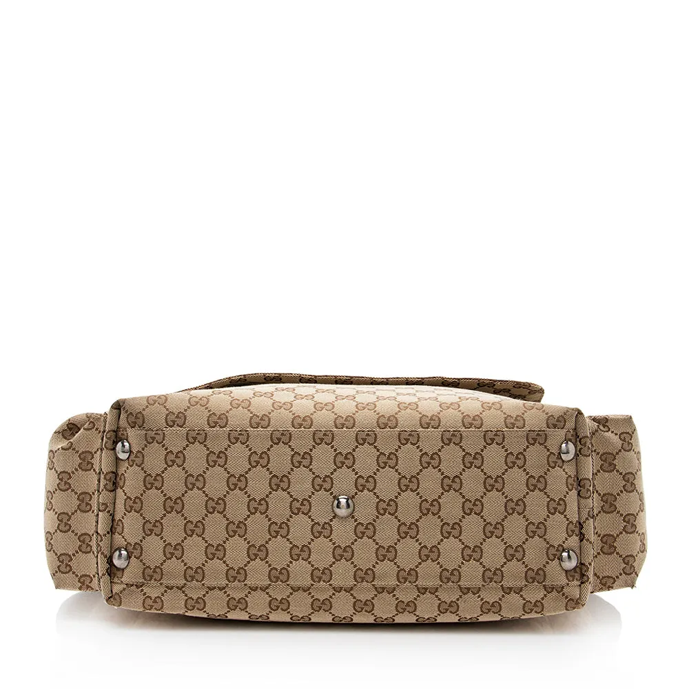 Gucci GG Canvas Large Messenger Bag (SHF-19176)