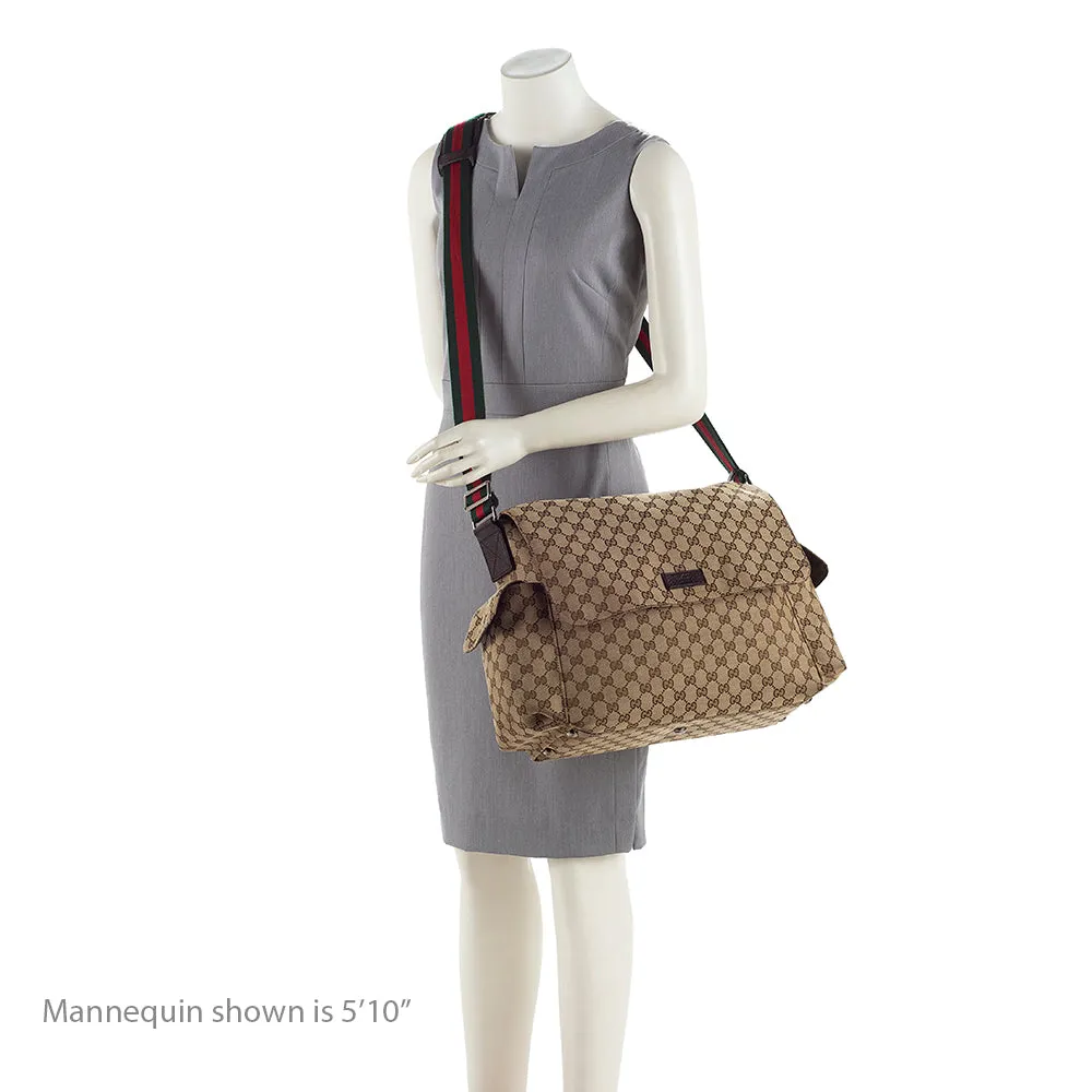 Gucci GG Canvas Large Messenger Bag (SHF-19176)