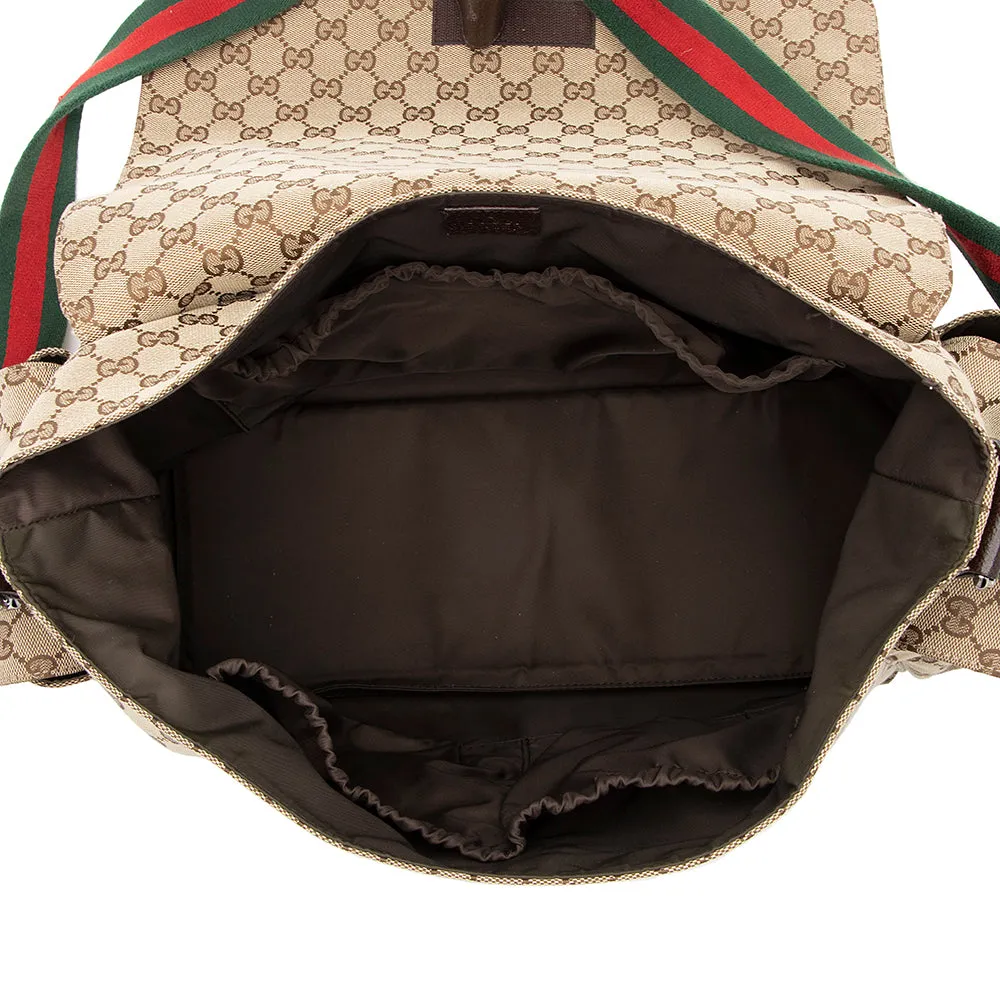 Gucci GG Canvas Large Messenger Bag (SHF-19176)