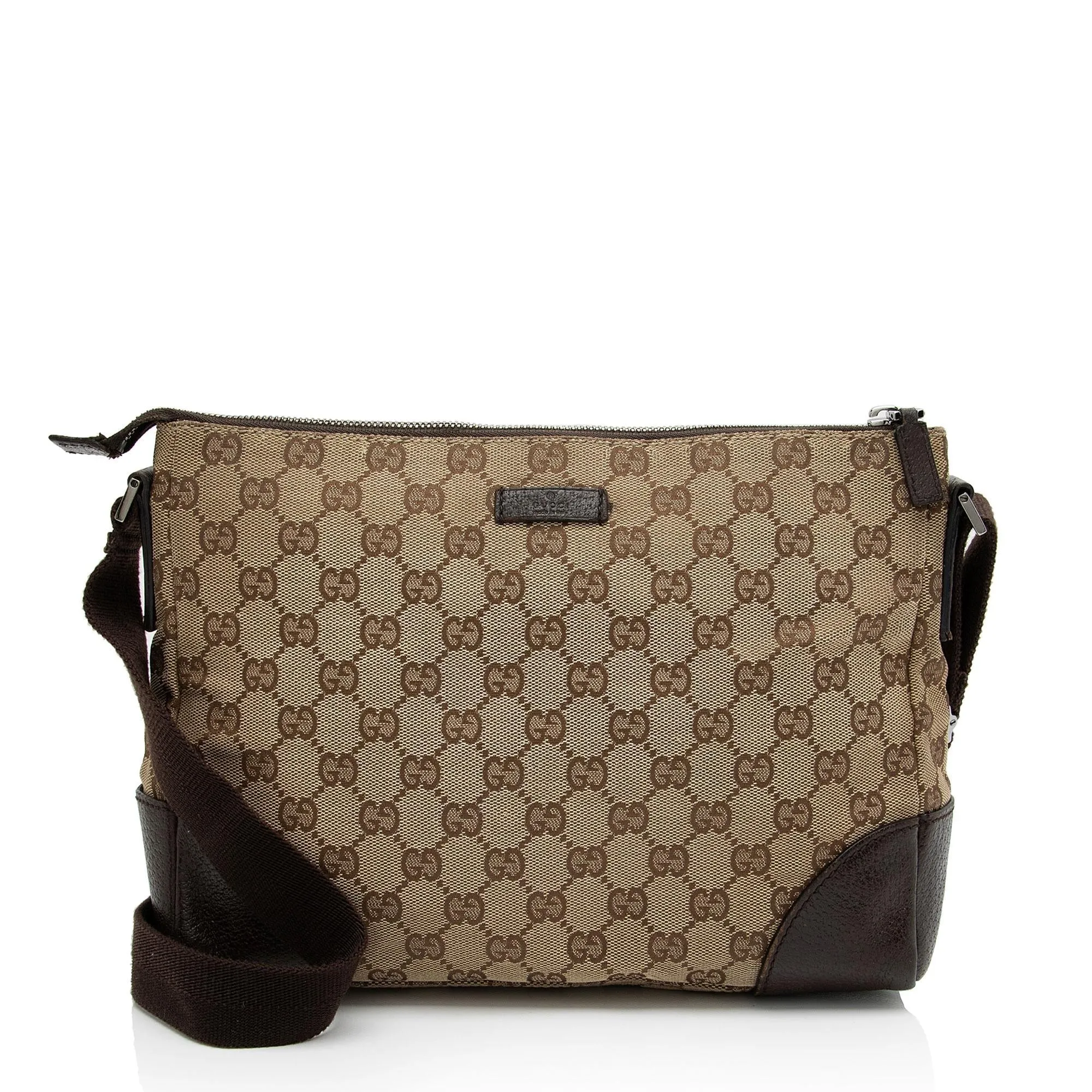 Gucci GG Canvas Medium Messenger Bag (SHF-xVfo2X)