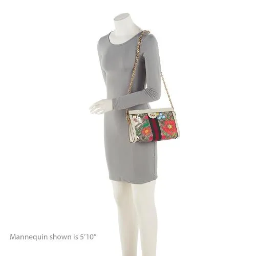 Gucci GG Supreme Flora Ophidia Shoulder Bag (SHF-KjBjS9)