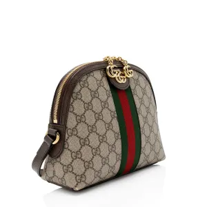 Gucci GG Supreme Ophidia Dome Small Shoulder Bag (SHF-xTbcEZ)