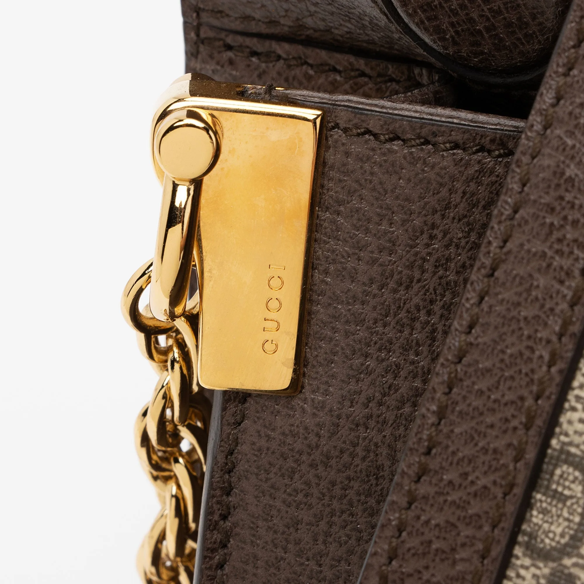 Gucci GG Supreme Ophidia Medium Chain Shoulder Bag (SHF-ZaaSNP)