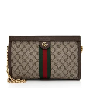 Gucci GG Supreme Ophidia Medium Chain Shoulder Bag (SHF-ZaaSNP)