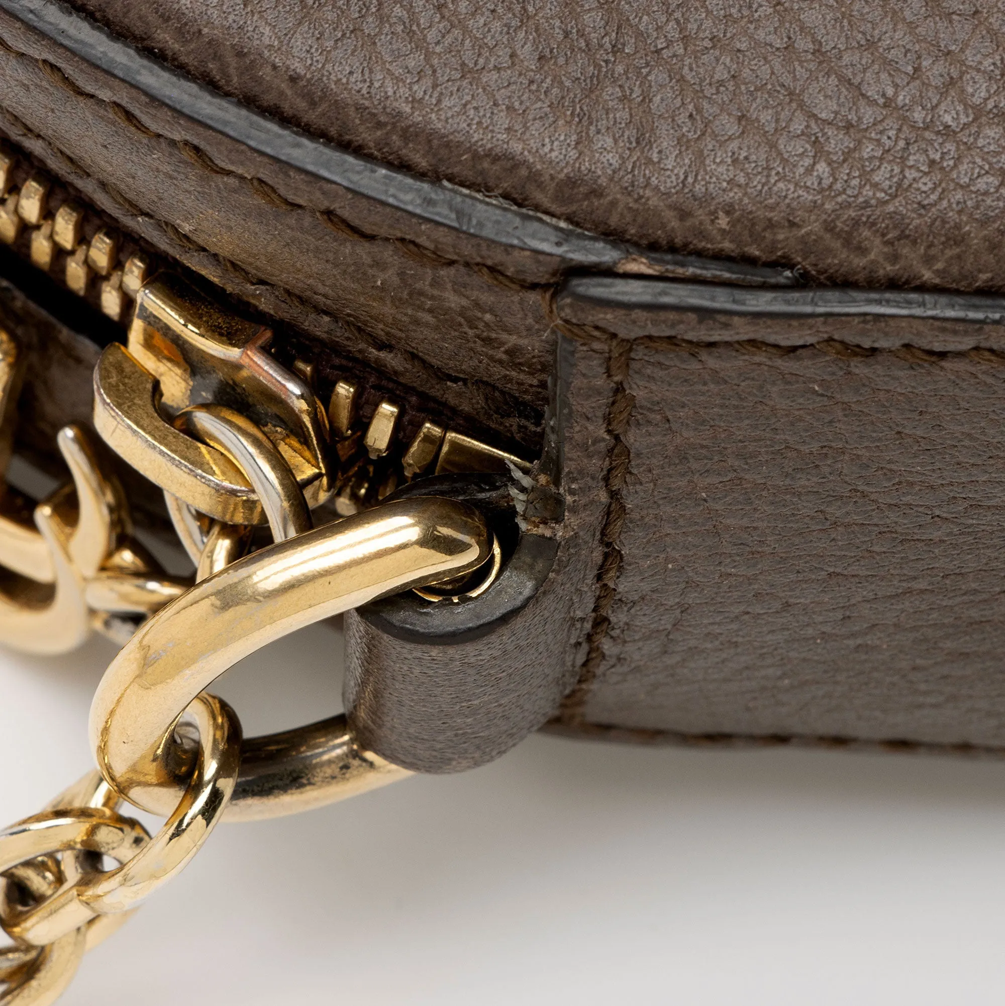 Gucci GG Supreme Ophidia Round Mini Shoulder Bag (SHF-8LEeSa)