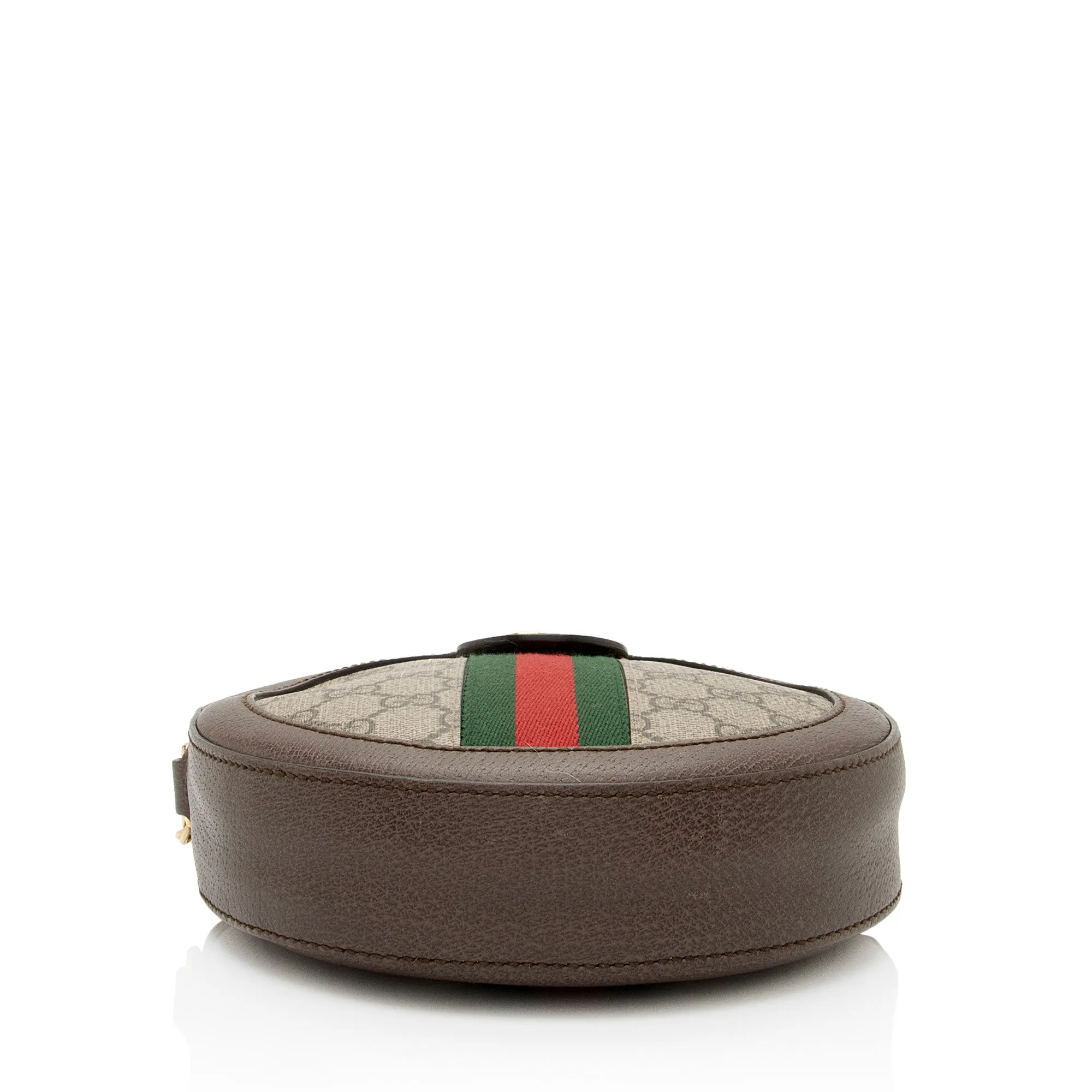 Gucci GG Supreme Ophidia Round Mini Shoulder Bag (SHF-8LEeSa)