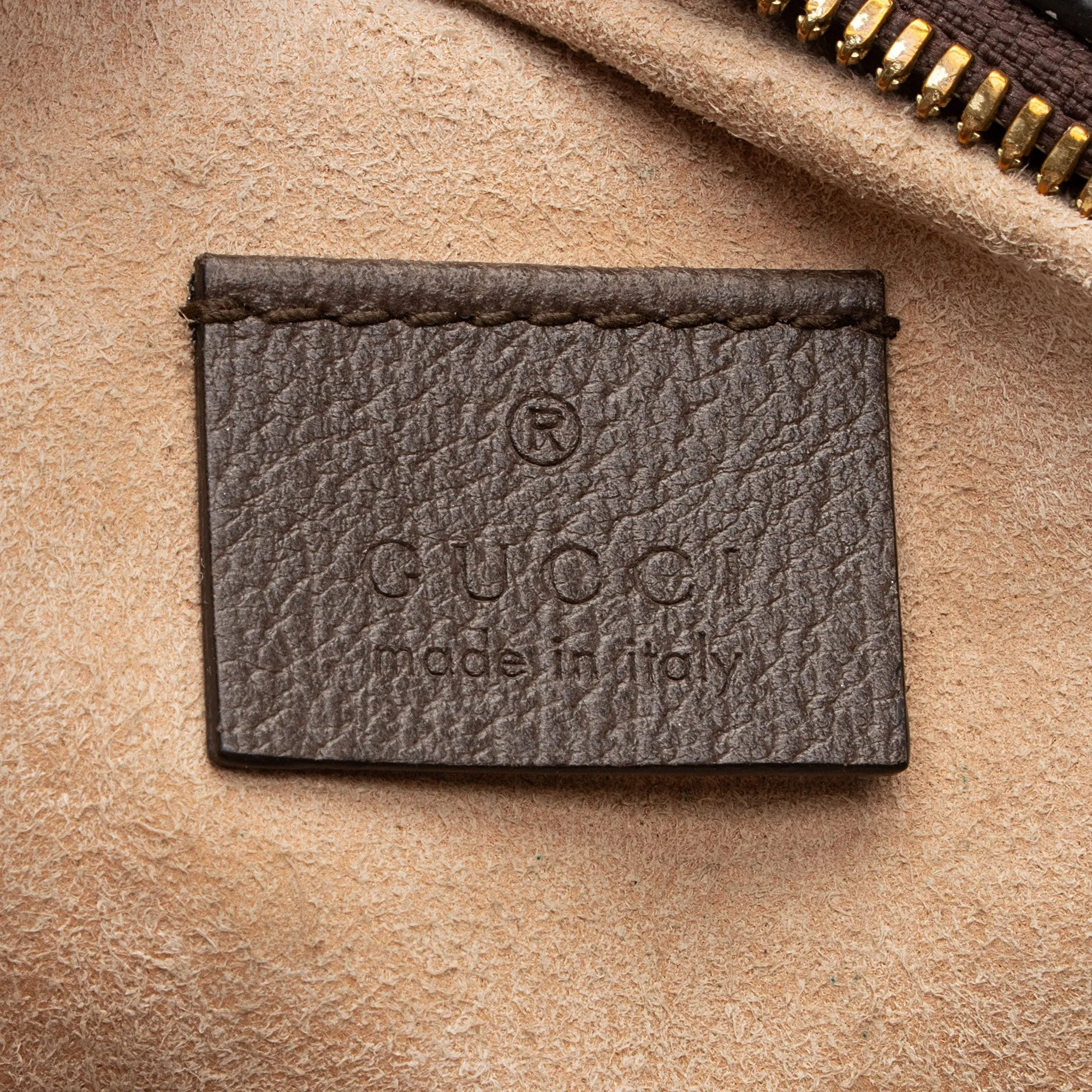 Gucci GG Supreme Ophidia Round Mini Shoulder Bag (SHF-qGCul6)