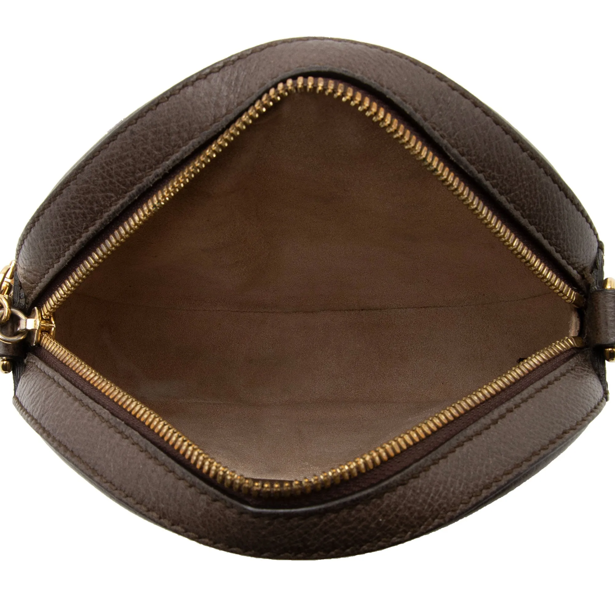 Gucci GG Supreme Ophidia Round Mini Shoulder Bag (SHF-qGCul6)