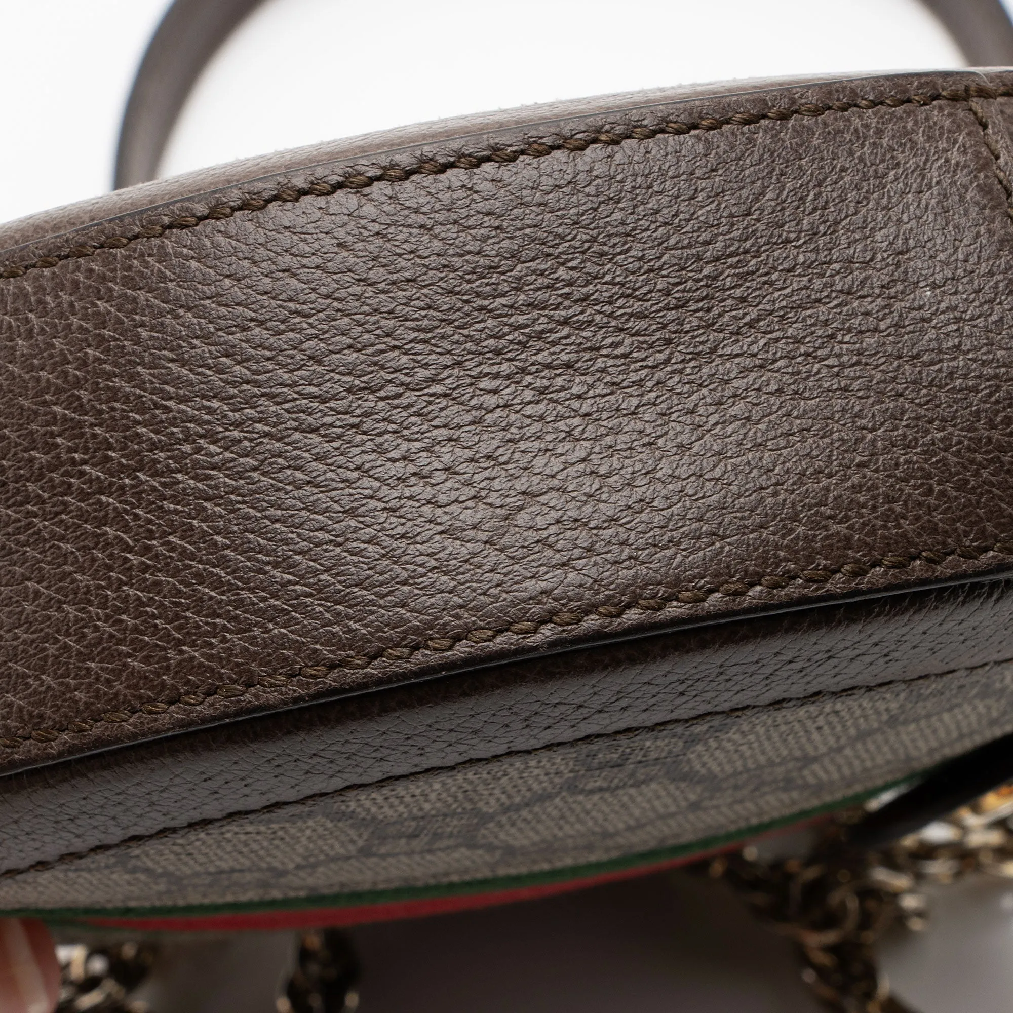 Gucci GG Supreme Ophidia Round Mini Shoulder Bag (SHF-qGCul6)