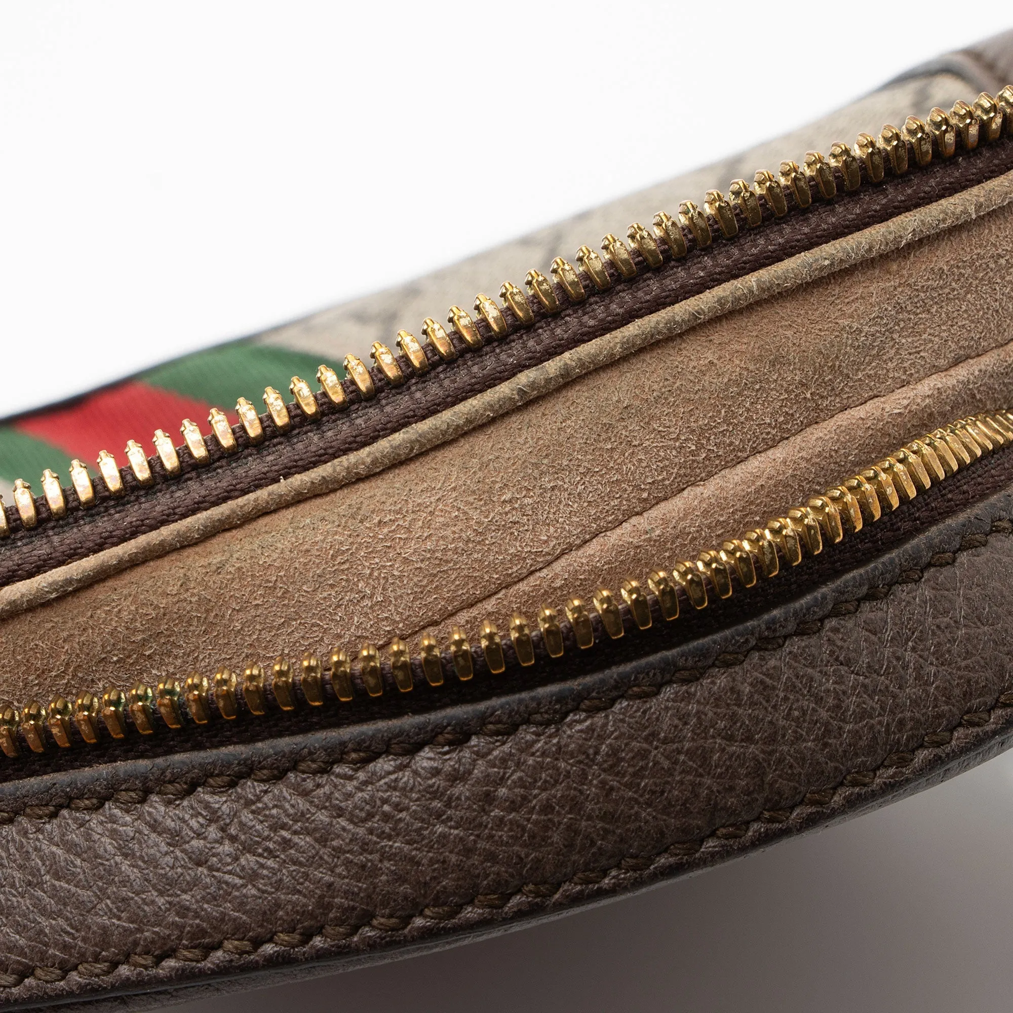 Gucci GG Supreme Ophidia Round Mini Shoulder Bag (SHF-qGCul6)