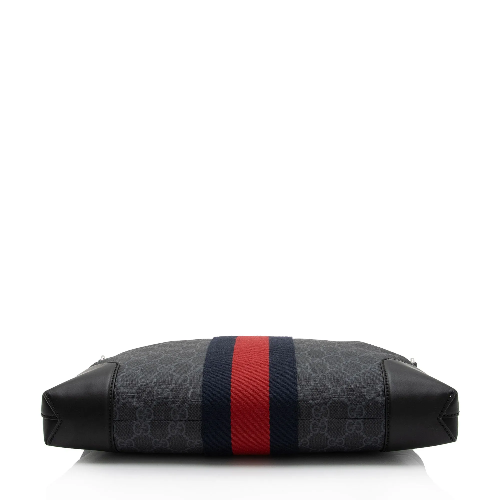 Gucci GG Supreme Web Flat Square Messenger Bag (SHF-3vvT7M)