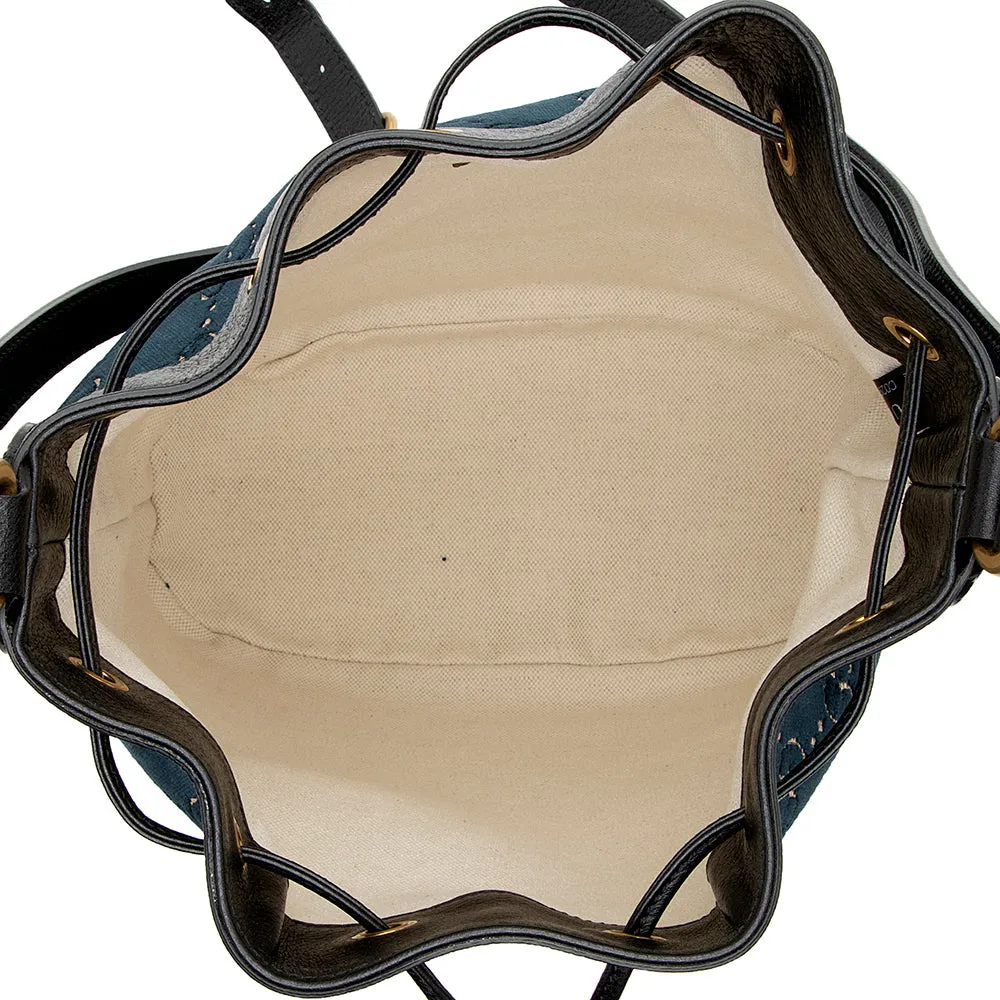 Gucci GG Velvet Web Bucket Bag (SHF-14709)