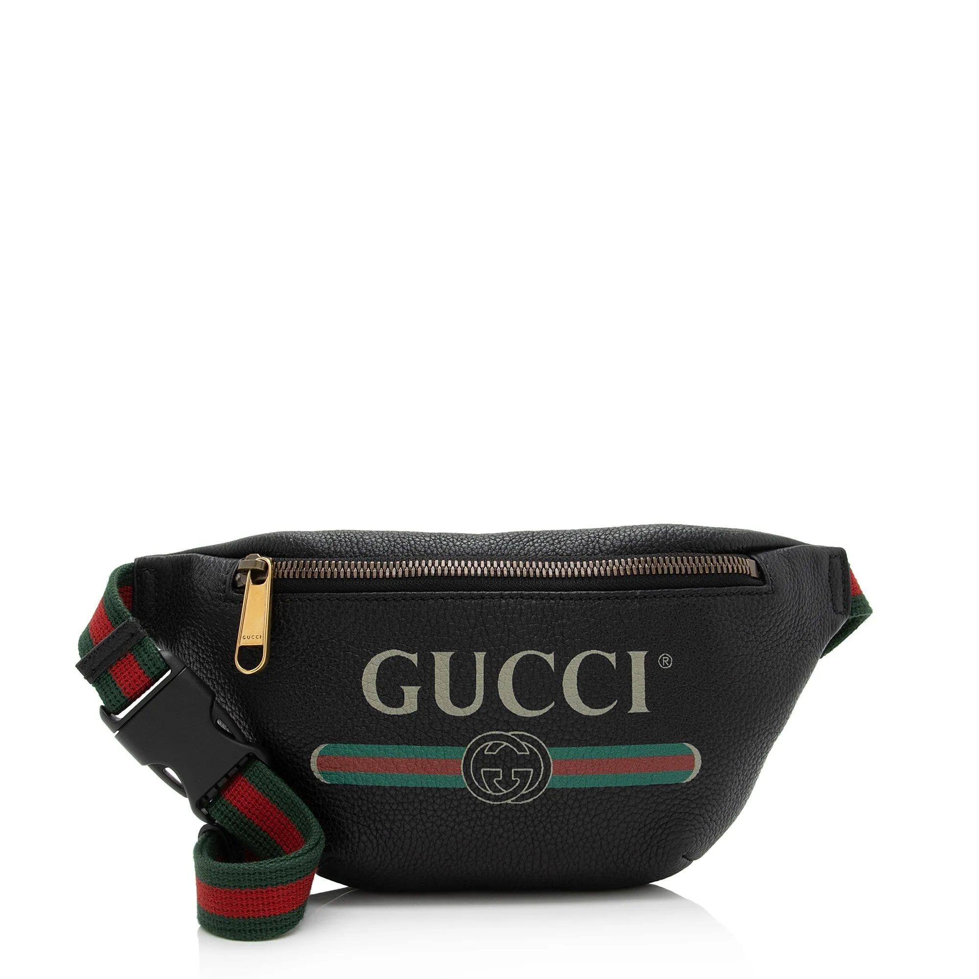 Gucci Leather Logo Belt Bag (SHF-9zS2VO)