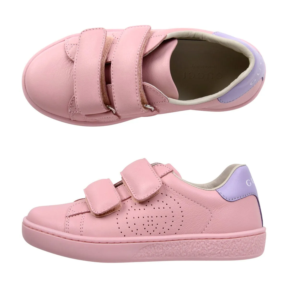 Gucci Leather New Ace Velcro Trainers