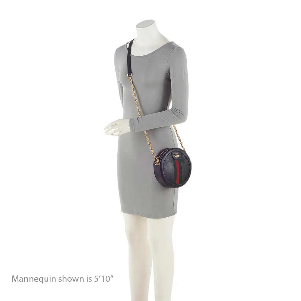 Gucci Leather Ophidia Round Mini Shoulder Bag (SHF-23807)
