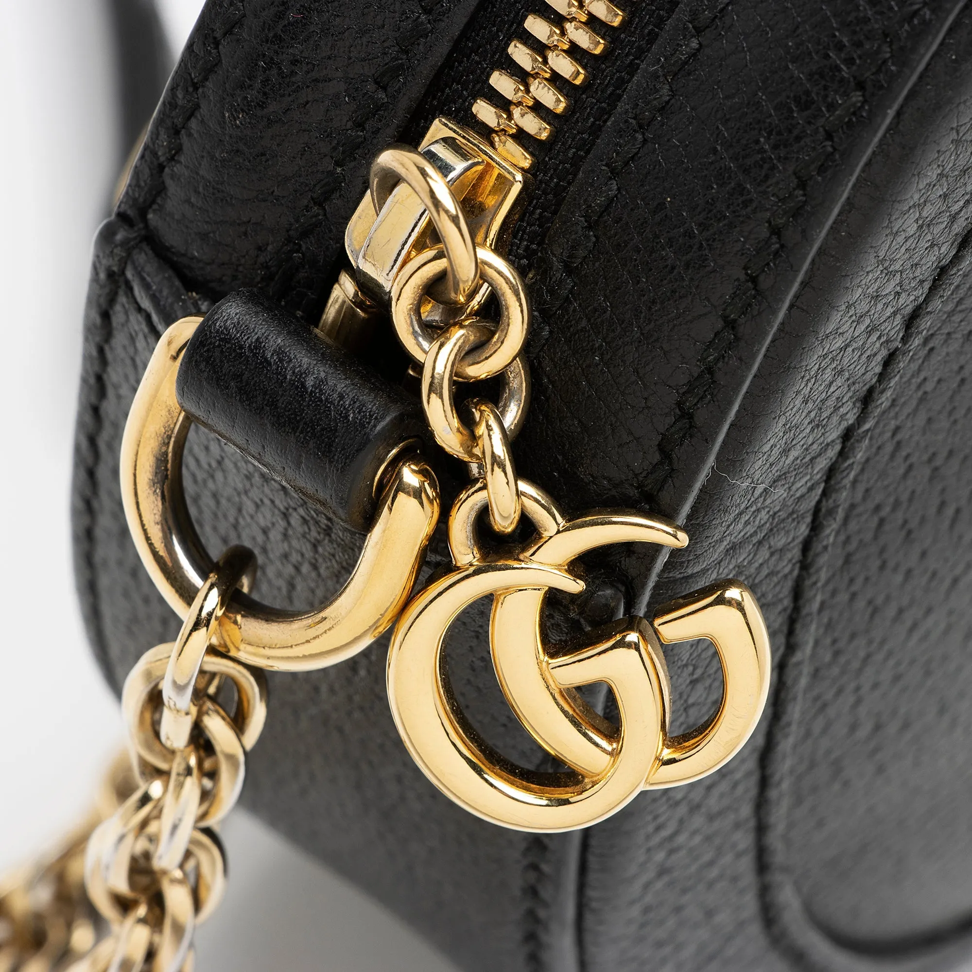 Gucci Leather Ophidia Round Mini Shoulder Bag (SHF-23807)