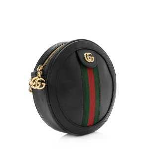 Gucci Leather Ophidia Round Mini Shoulder Bag (SHF-23807)