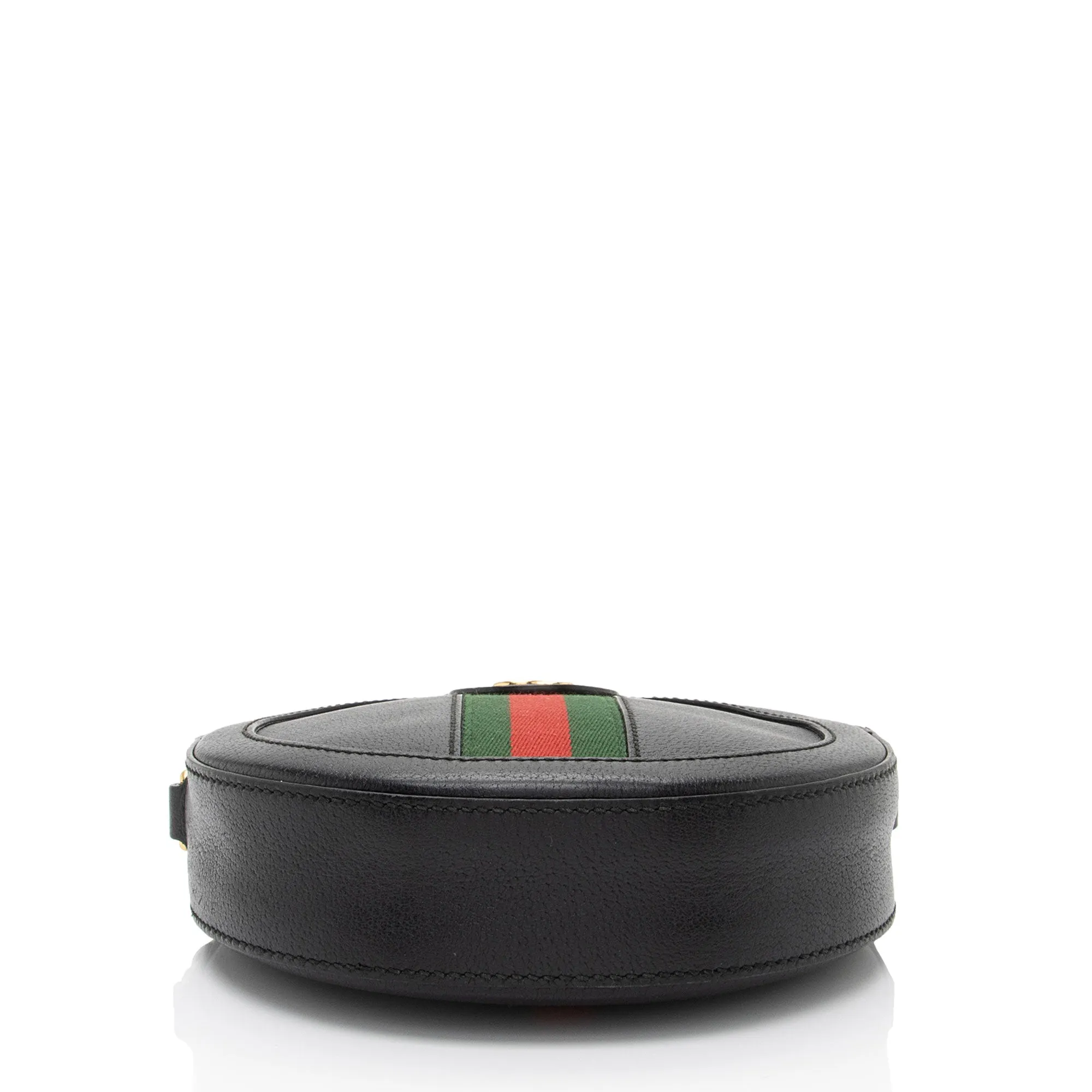 Gucci Leather Ophidia Round Mini Shoulder Bag (SHF-xLECaW)