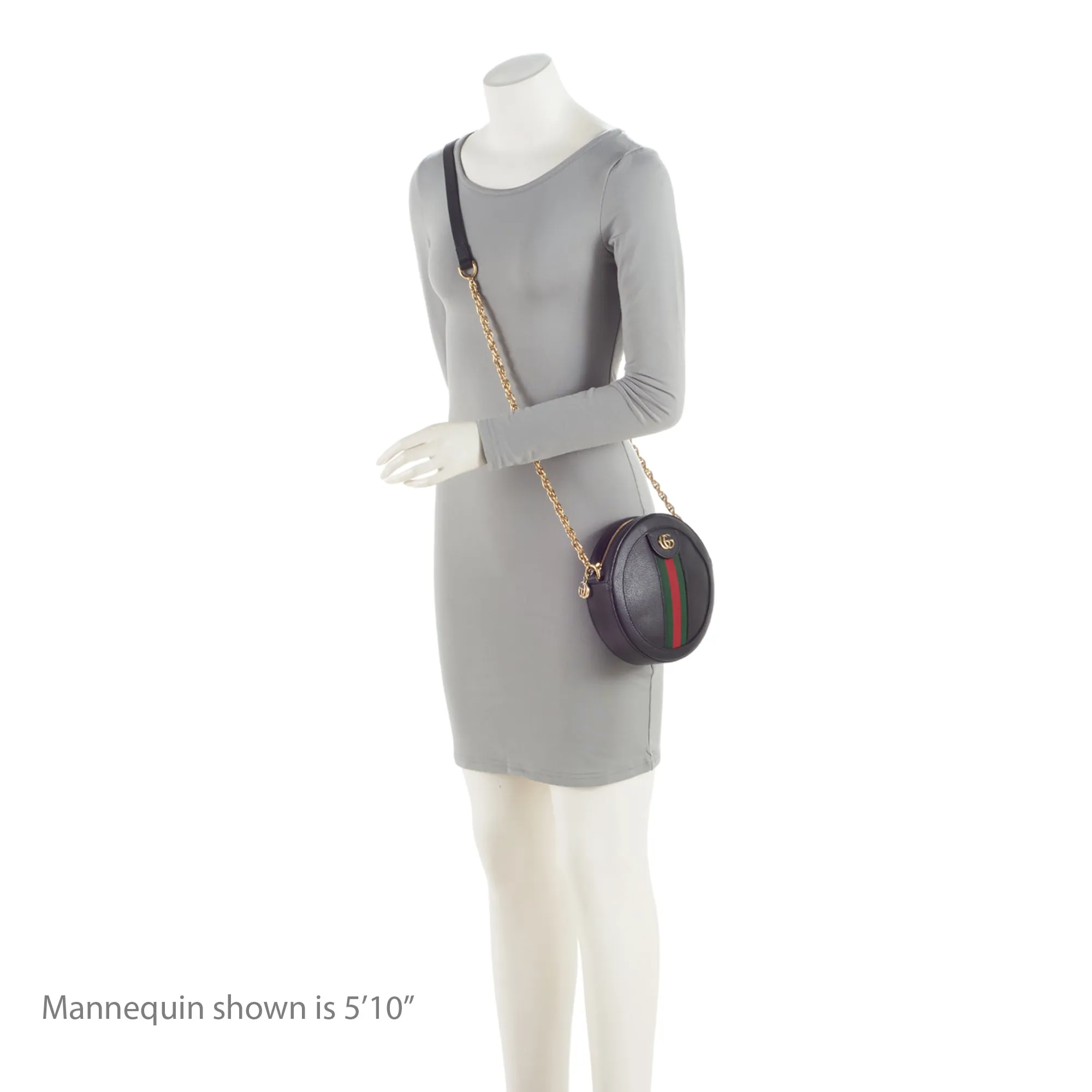 Gucci Leather Ophidia Round Mini Shoulder Bag (SHF-xLECaW)