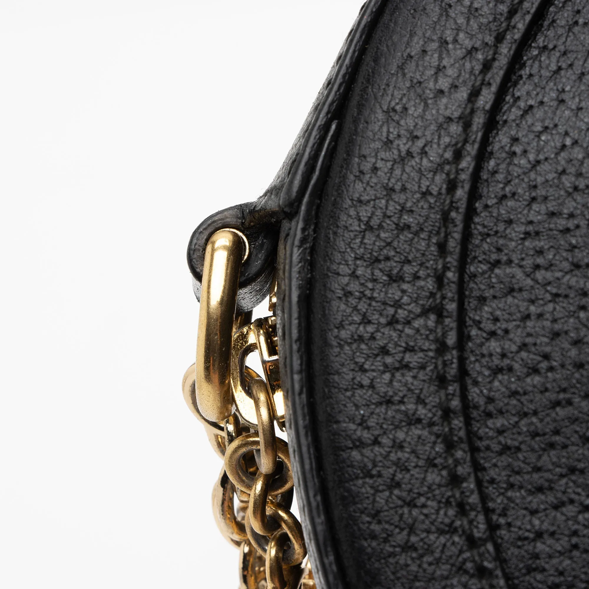 Gucci Leather Ophidia Round Mini Shoulder Bag (SHF-xLECaW)