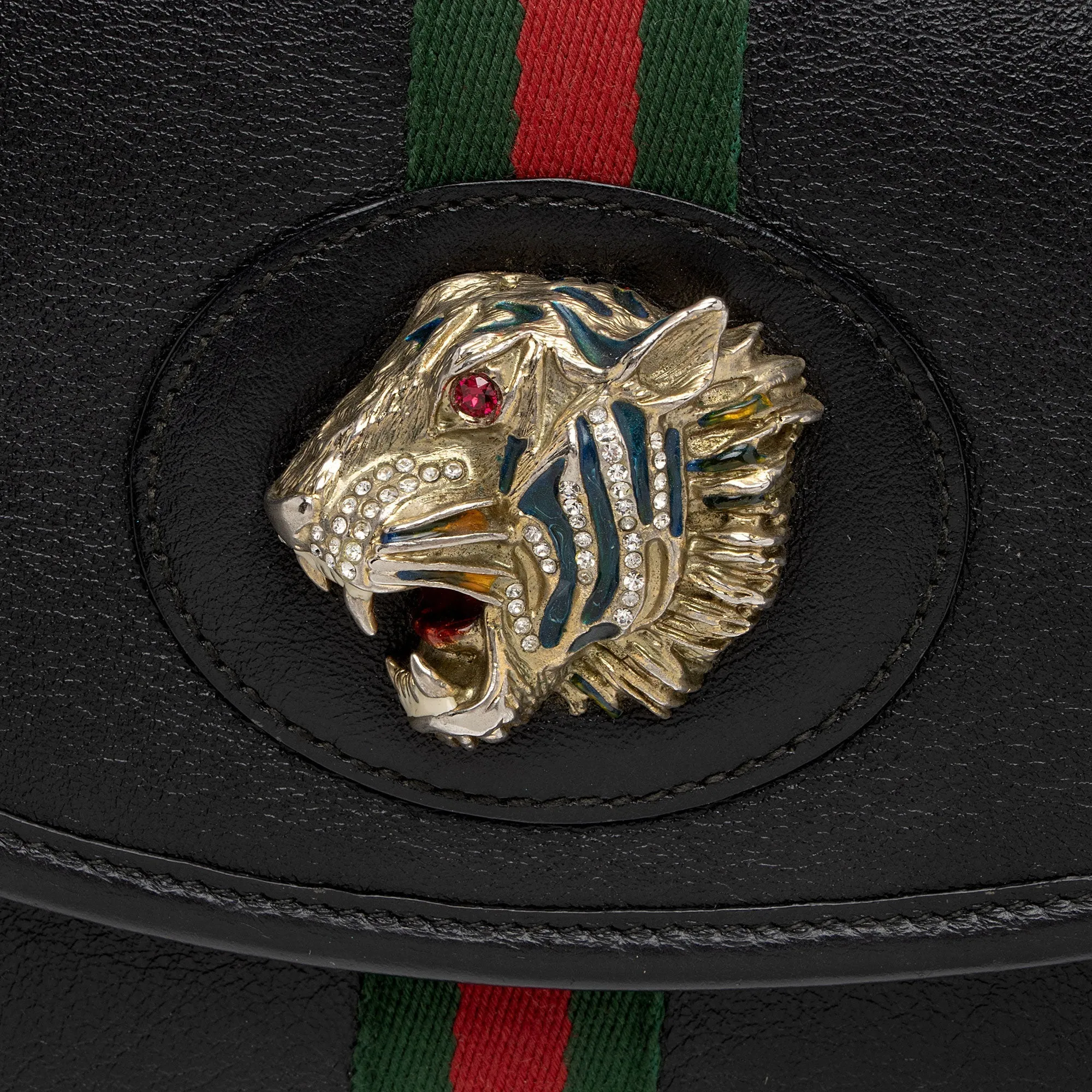 Gucci Leather Rajah Small Shoulder Bag (SHF-T9JpnW)