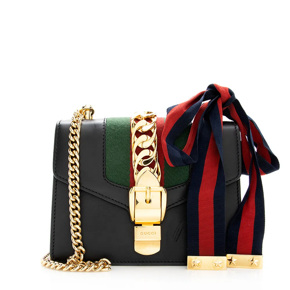 Gucci Leather Sylvie Small Shoulder Bag - FINAL SALE (SHF-19031)