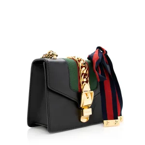 Gucci Leather Sylvie Small Shoulder Bag - FINAL SALE (SHF-19031)