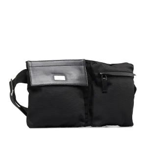 Gucci Nylon Double Pocket Belt Bag (SHG-CAEYaO)